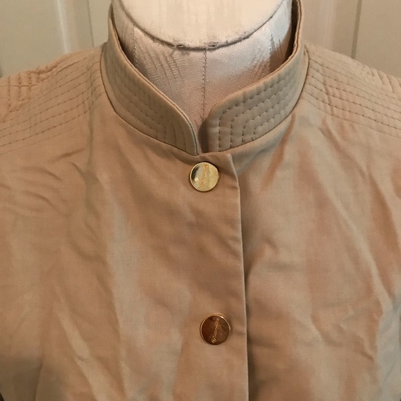 Samsonite dress authentic size US6 tan brass snap closure - Picture 2 of 9